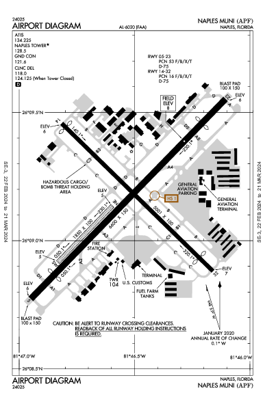 Naples Muni Airport (Naples, FL): KAPF Airport Diagram